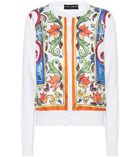 dolce gabbana silk panel sweater|dolce and gabbana sweatshirt women.